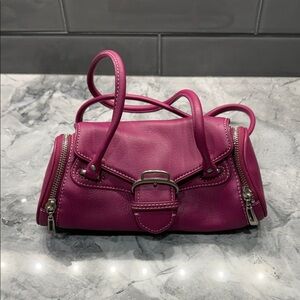 Cole Hann Alexa Magenta Leather Bag